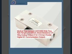 Ιατρικές αισθητήρες ροής CAFS5008 Ευρύ εύρος ροής 0-60m/s, αντοχή σε σοκ 100g Αναλογική έξοδος (1 έως 5 V) (μπορεί να παρέχει ψηφιακή έξοδος επικοινωνίας I2C)